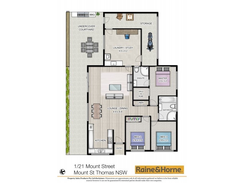 1/21 Mount Street, Mount Saint Thomas NSW 2500 Floorplan