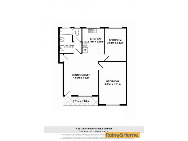 3/25 Underwood St, Corrimal NSW 2518 Floorplan