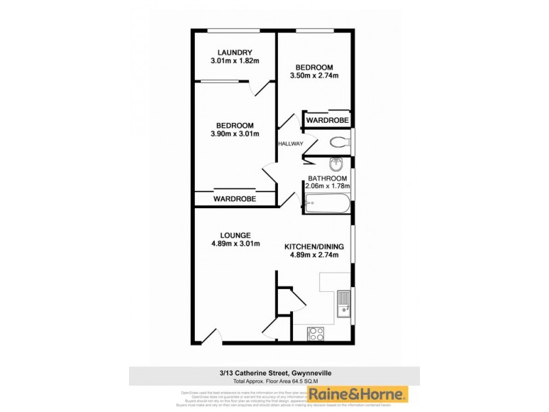 3/13 Catherine Street, Gwynneville NSW 2500 Floorplan
