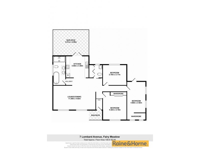 7 Lombard Ave, Fairy Meadow NSW 2519 Floorplan