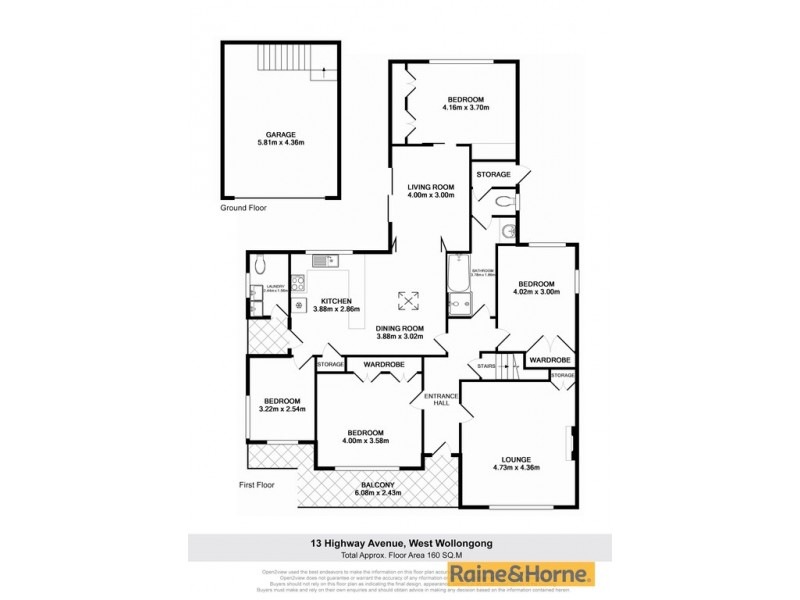 13 Highway Avenue, West Wollongong NSW 2500 Floorplan