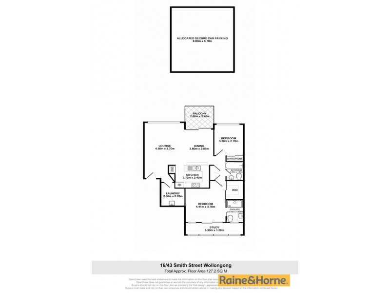 16/43 Smith Street, Wollongong NSW 2500 Floorplan
