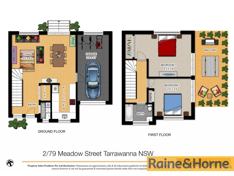 2/79 Meadow Street, Tarrawanna NSW 2518 Floorplan