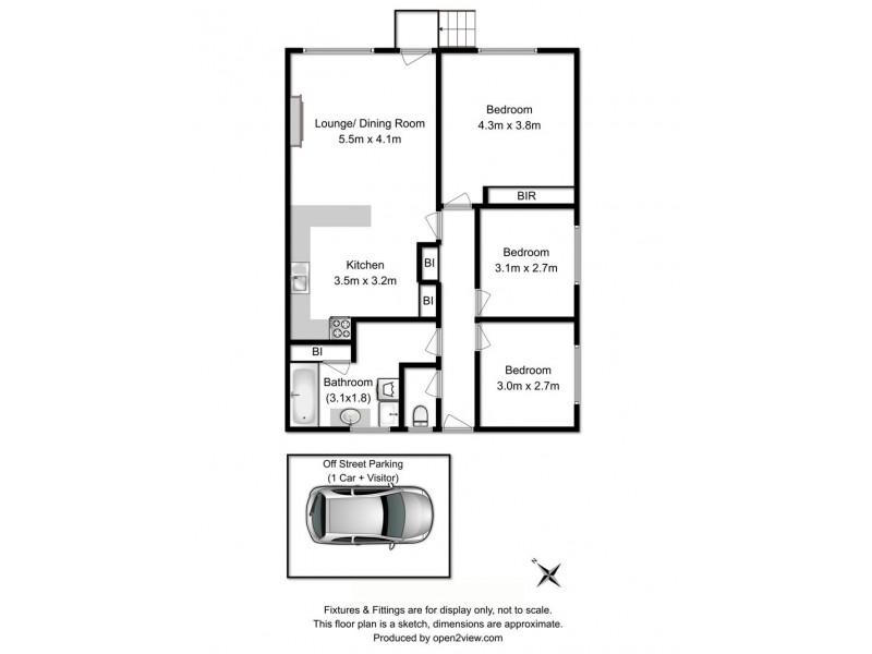 1/12 Tilyard Street, Montrose TAS 7010 Floorplan