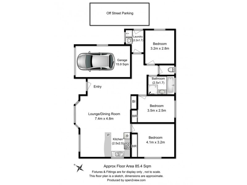 Unit 2 12 Walter Place, Howrah TAS 7018 Floorplan