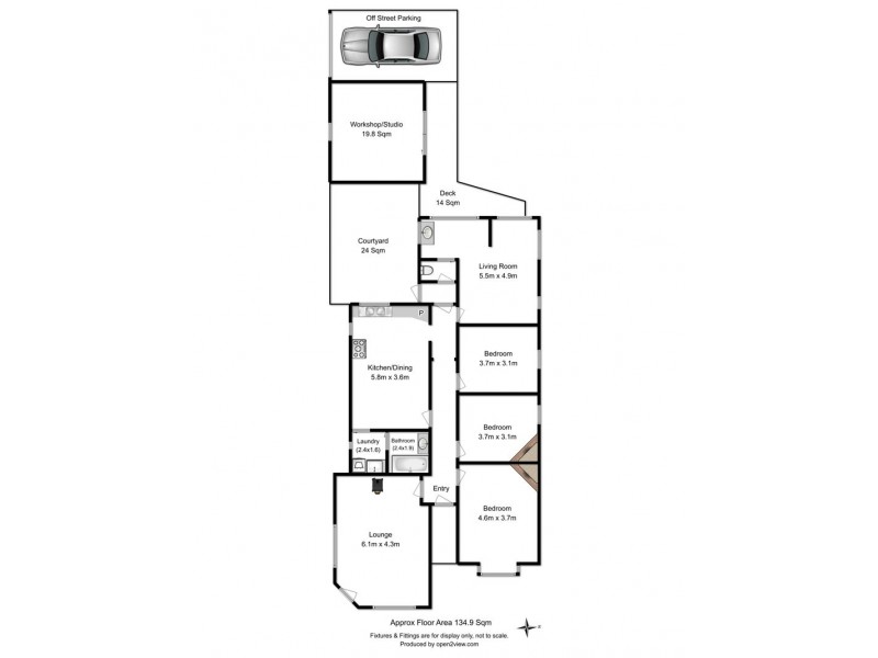 62 Carlton Street, New Town TAS 7008 Floorplan