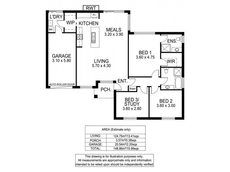 55A Stuart Road, South Plympton SA 5038 Floorplan