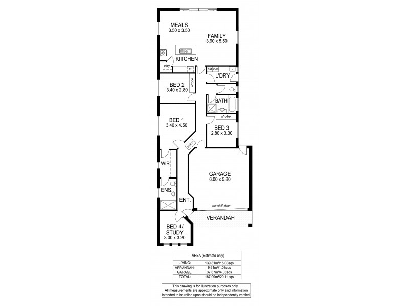 23 Lyons St, Brooklyn Park SA 5032 Floorplan