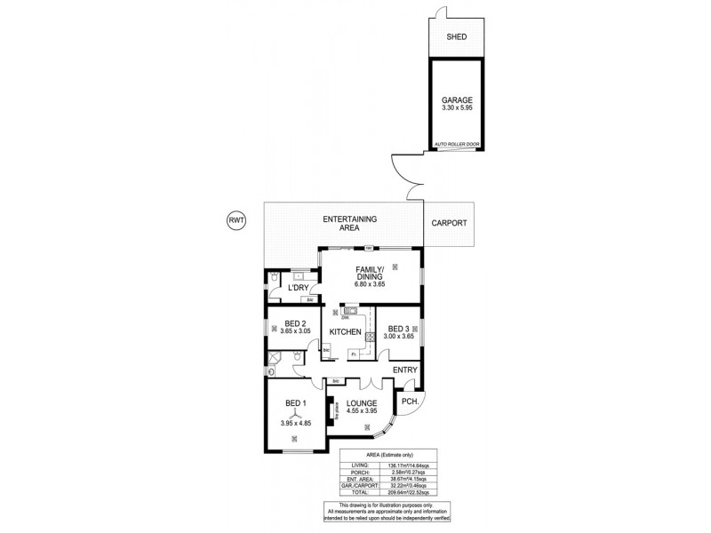 33 Gowrie Avenue, Glengowrie SA 5044 Floorplan