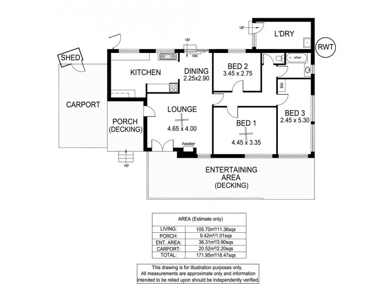 18 Limbert Avenue, Seacombe Gardens SA 5047 Floorplan