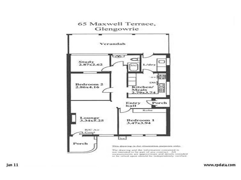65 Maxwell Terrace, Glengowrie SA 5044 Floorplan