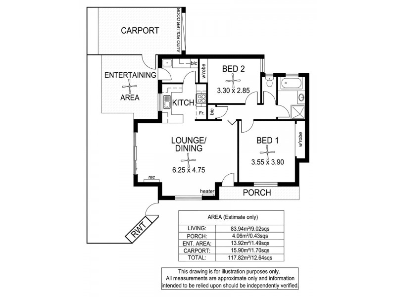 8A Second Avenue, Ascot Park SA 5043 Floorplan