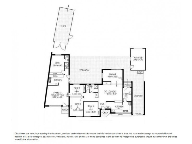 282 Oaklands Road, Park Holme SA 5043 Floorplan