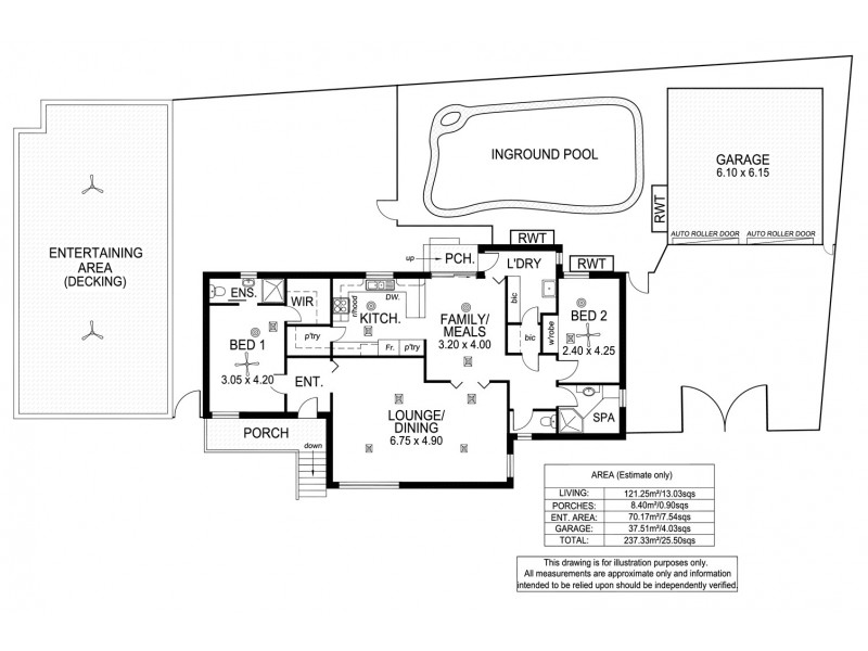 11 Tingira Drive, O’sullivan Beach SA 5166 Floorplan