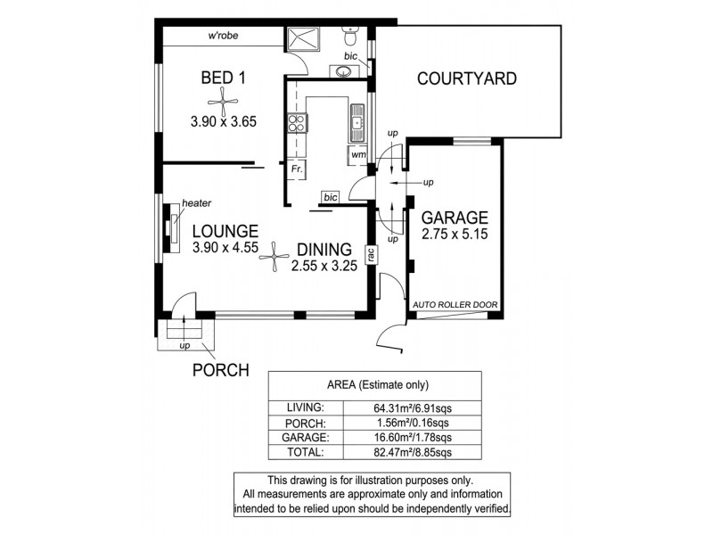 1/60 Anzac Highway, Everard Park SA 5035 Floorplan