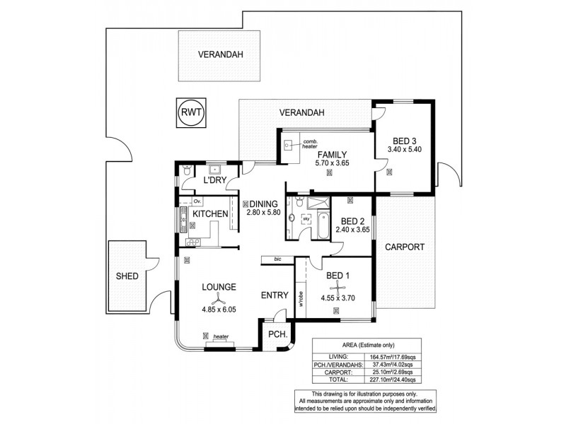 42 Galway Avenue, North Plympton SA 5037 Floorplan