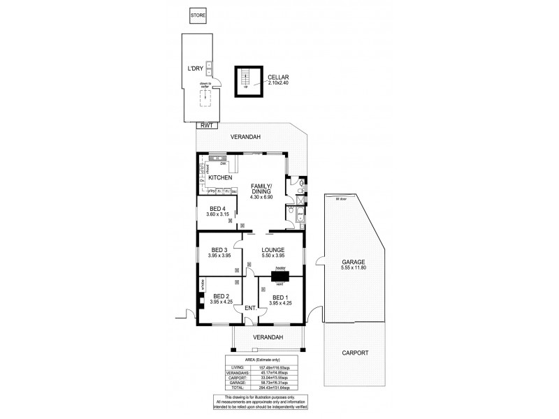 9 Grosvenor Street, Glandore SA 5037 Floorplan