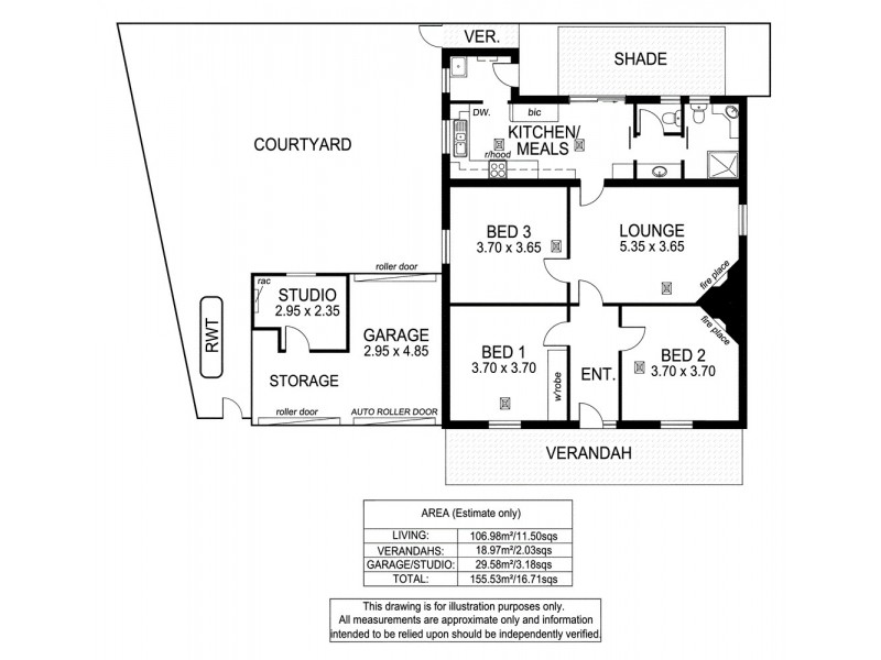 1/285 Morphett Road, Oaklands Park SA 5046 Floorplan