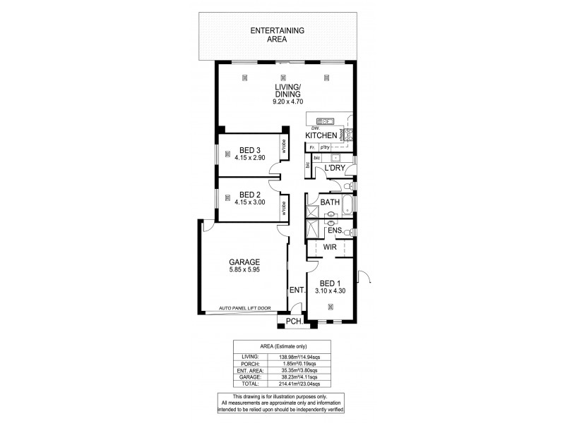 3 Laverack Road, North Plympton SA 5037 Floorplan