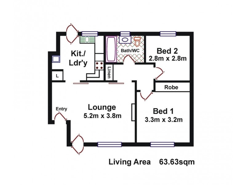 1/1 Stonehouse Avenue, Plympton SA 5038 Floorplan