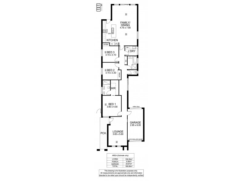 9A Sandison Avenue, Park Holme SA 5043 Floorplan