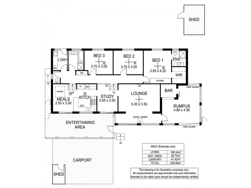 21 Karoona Crescent, Seacombe Heights SA 5047 Floorplan