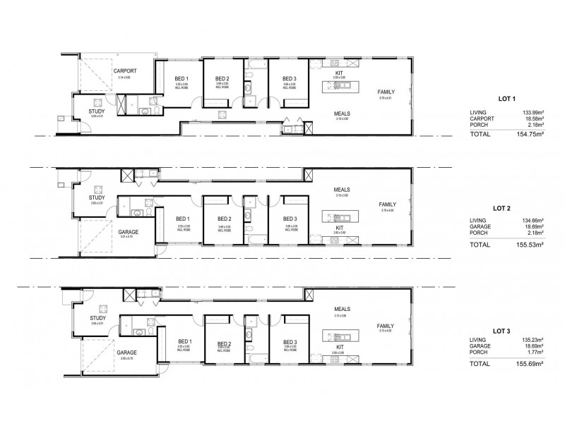 Lot 1-3, 27 Bowden Grove, Oaklands Park SA 5046 Floorplan