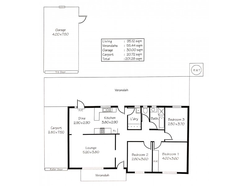 46 Allison Street, Ascot Park SA 5043 Floorplan