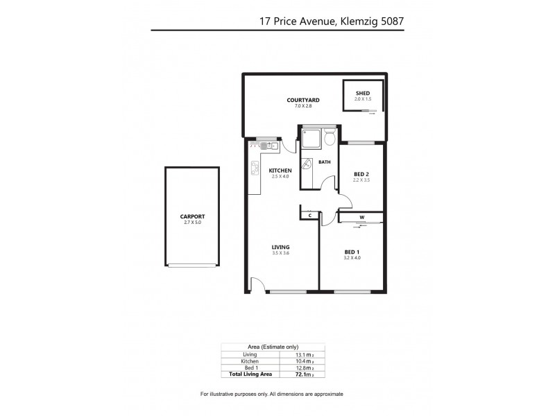 2/17 Price Avenue, Klemzig SA 5087 Floorplan