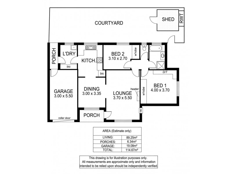 1/37 Malone Street, Morphett Vale SA 5162 Floorplan