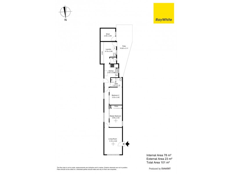 2/12 English Avenue, Clovelly Park SA 5042 Floorplan