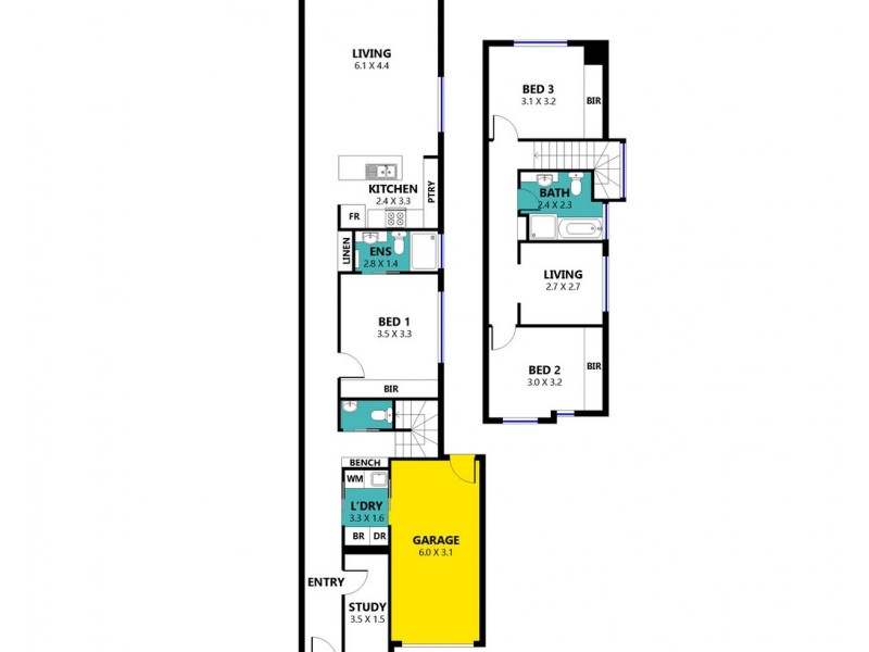 42 A, B and C William Street, South Plympton SA 5038 Floorplan