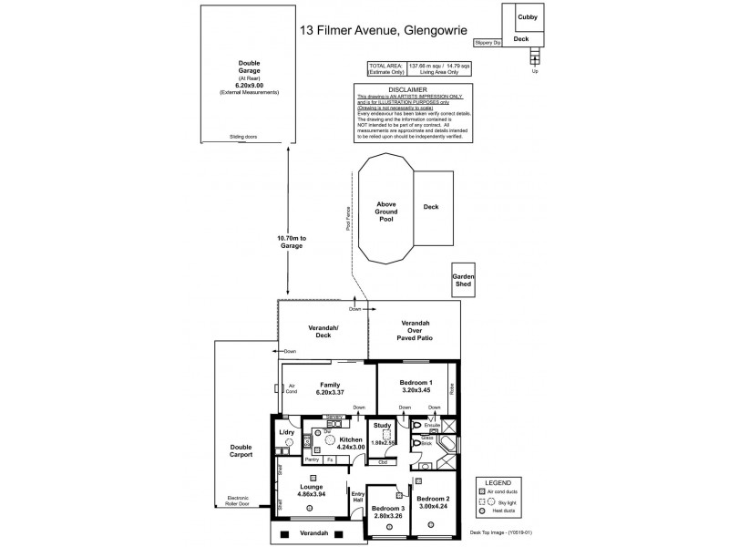 13 Filmer Avenue, Glengowrie SA 5044 Floorplan