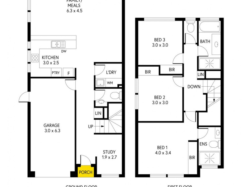 10 and 10B Oliphant Avenue, Oaklands Park SA 5046 Floorplan