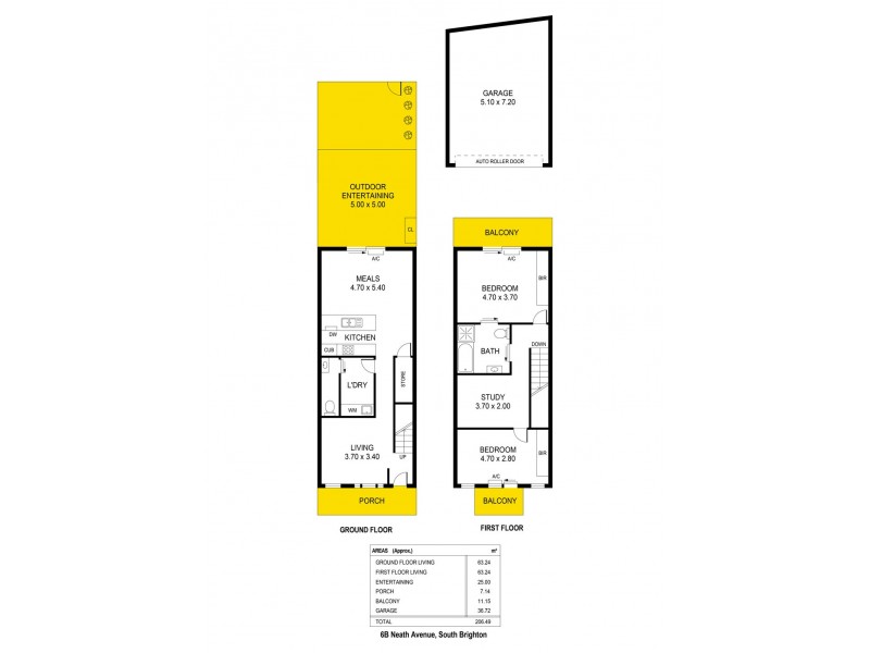 6B Neath Avenue, South Brighton SA 5048 Floorplan