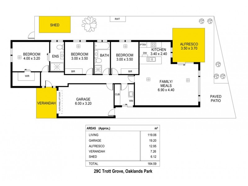 29C Trott Grove, Oaklands Park SA 5046 Floorplan
