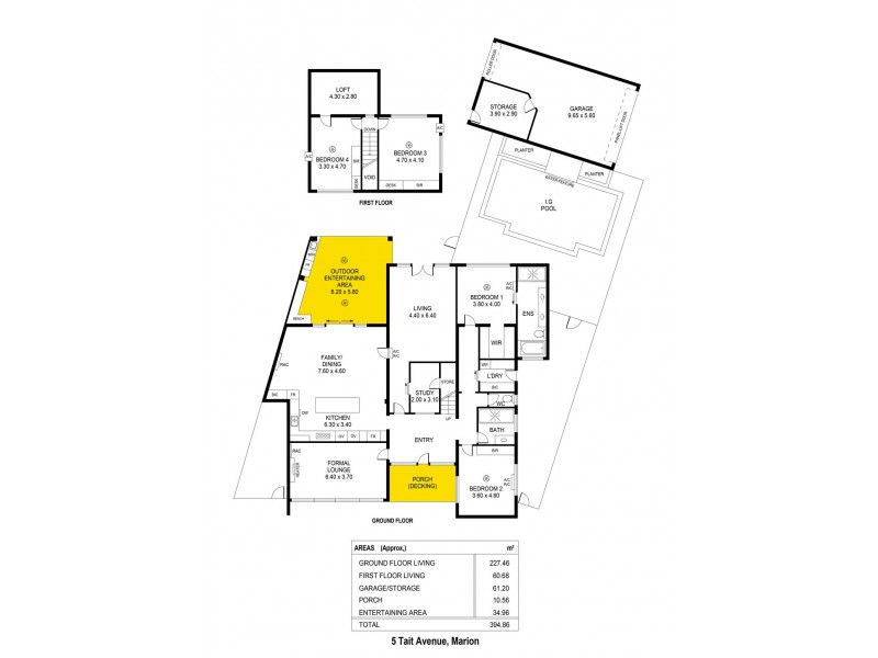 5 Tait Avenue, Marion SA 5043 Floorplan