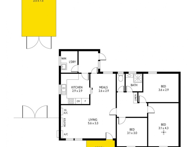 9 Inverness Avenue, Marion SA 5043 Floorplan