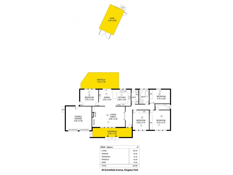 49 Scholefield Road, Kingston Park SA 5049 Floorplan