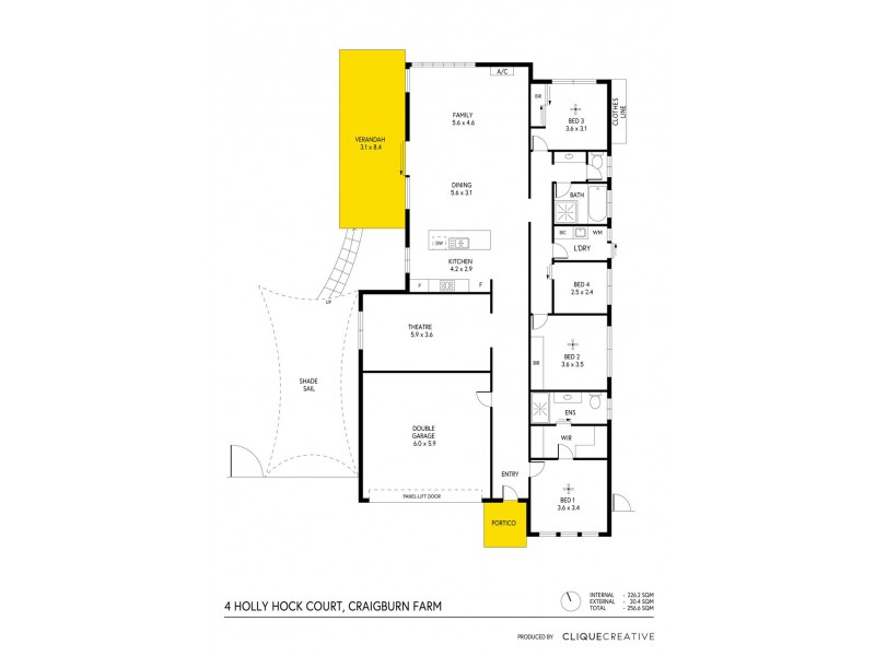 4 Holly Hock Court, Craigburn Farm SA 5051 Floorplan