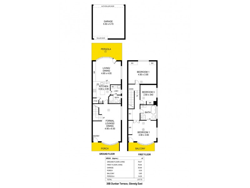 35B Dunbar Terrace, Glenelg East SA 5045 Floorplan