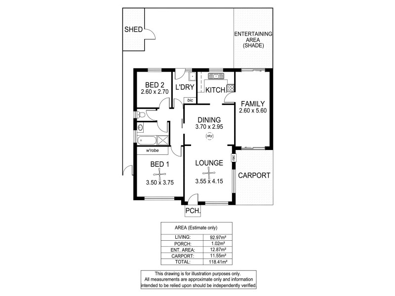 2/64 Melville Street, South Plympton SA 5038 Floorplan