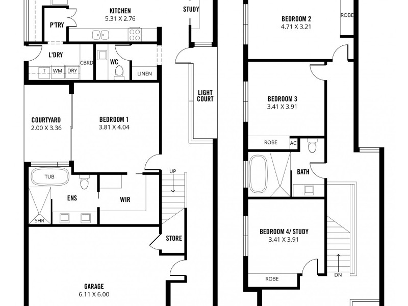 Lots 1 and 2, 76 Linden Avenue, Hazelwood Park SA 5066 Floorplan