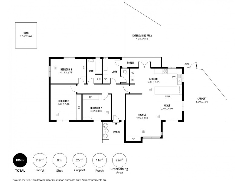 47 Frederick Street, Glengowrie SA 5044 Floorplan