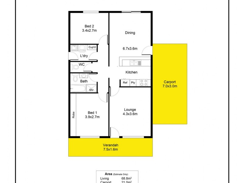 Unit C 54 Pimpala Road, Morphett Vale SA 5162 Floorplan