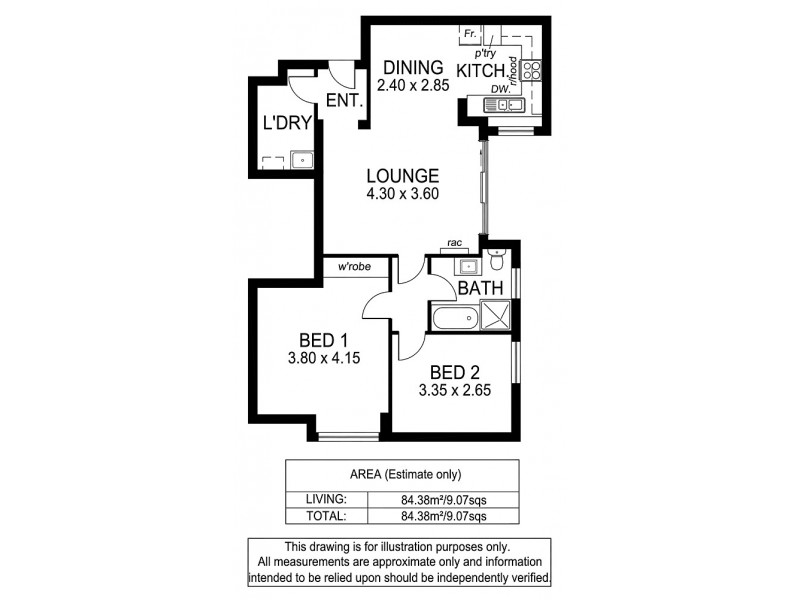 2/203 Anzac Highway, Plympton SA 5038 Floorplan