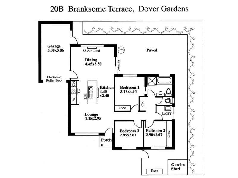 20B Branksome Terrace, Dover Gardens SA 5048 Floorplan
