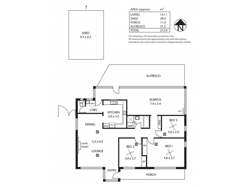 15 Gurney Street, Edwardstown SA 5039 Floorplan