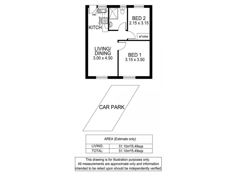 44/133 Anzac Highway, Kurralta Park SA 5037 Floorplan
