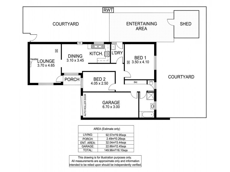 3/12 Melville Street, South Plympton SA 5038 Floorplan